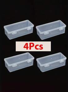 4 Pieces - Extra Large Capacity Plastic Pencil Case, A Versatile Multifunctional Storage Box, One-Stop To Meet The Needs Of Fine Classification Of School Supplies And Safe Storage Of Electronic Accessories, Multifunctional Storage Box, Suitable For School Supplies And Accessories, Highly Attractive, Simple,Desk Organiser,Pencil Case,Pen Holder,Plush Pencil Case,Pencil Case Cute,Office Desk Organiser,Material,Marker Organizer - Multicolor - View 12