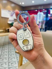Husă auto pentru breloc, moale, TPU, pentru Mercedes-Benz A, C, E, S, G, CLA, CLS, GLA, GLB, GLC, GLE, GLS - Protecție cheie auto la modă și accesorii (cu șurubelniță)