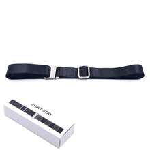 Cinturón negro para camisa para hombres y mujeres, mantiene la camisa se doblada en elástico ajustable, antideslizante, a prueba de arrugas, soporte para camisa, cinturón de bloqueo 9O2M - Estilo C de 2,5 cm - Ver 4