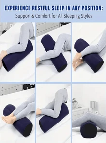 Cylindrical Inflatable Pillow Lumbar Inflatable Support Pillow - Blue Inflatable Joint Support Pillow, Leg Support Inflatable Pillow Travel Wedge Pillow With Multiple Functions, Ergonomic Streamline Car Seat, Office Chair, Recliner And Bed - Multicolor - View 7