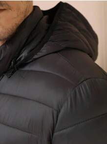 BoboJaco Men's Black Gummi Jacket With Removable Hood - 黑色 - 查看 6