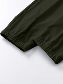 1件装女士夏季薄款冰丝运动裤，裤脚收口，冰凉透气休闲裤，适合户外休闲、运动、徒步等活动。 - 軍綠色 - 查看 6