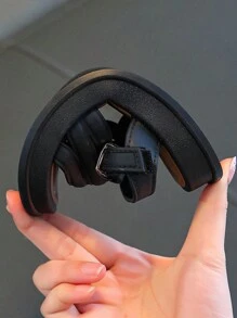 A Pair Of Fashionable Children's Sports Minimalist Flat Sandals - Black - View 6