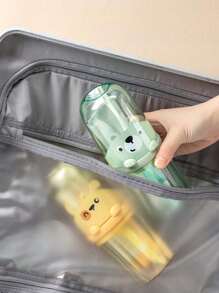 1pc Portable Toothbrush Cup With Holder And Rinse Cup Travel Toothbrush Storage Kit For Home And Outdoor Use Suitable For Student Dormitory Business Trip Hotel Or Outdoor Travel