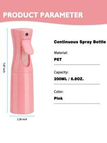 10 قطع مجموعة تصفيف الشعر: زجاجة رذاذ شعر سعة 200 مل، طقم 3 أمشاط، 6 مشابك شعر على شكل تمساح، مناسبة للاستخدام المنزلي/صالون، إكسسوارات الشعر - متعدد الألوان - مشاهدة 2