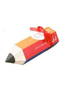 5 bucăți/Set cutie cadou pentru creion și bomboane din desene animate - Ambalaj pliabil pliabil pentru gustări, potrivit pentru cadouri de petrecere și decorațiuni pentru ziua de naștere (excluzând panglică, cutie, autocolante)