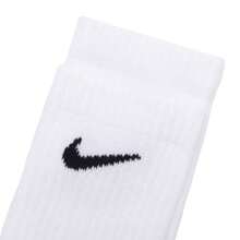 Nike 3pairs Men's And Women's Everyday Lightweight Crew Socks - Running, Workout, Basketball - Stylish Mid-Calf Socks - SX7676-100 - Black/White - View 8