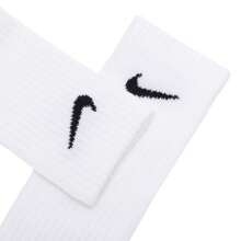 Nike 3pairs Men's And Women's Everyday Lightweight Crew Socks - Running, Workout, Basketball - Stylish Mid-Calf Socks - SX7676-100 - Black/White - View 9