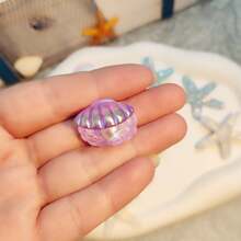 20 pezzi di bottoni decorativi per scarpe, serie estiva, con motivi di stelle marine 3D, conchiglie e onde, ideali per decorare in modo elegante scarpe, sandali e come regalo per le vacanze - Multicolore - Visualizzare 5