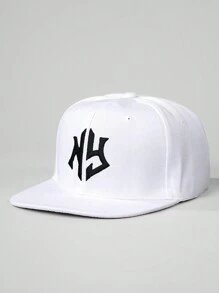 1pc Embroidered Gothic LA Letter Adjustable Flat Brim Baseball Cap, Outdoor Sun Protection Casual Hat Suitable For Spring, Autumn, Travel, Beach, Y2K Style For Boys And Girls - Flat Brim Baseball Cap - View 2