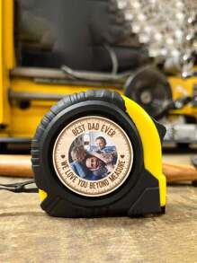 1 Peça Fita Métrica Personalizada com Foto e Texto, 3 Metros, Conjunto de Fita Métrica para Pai, Avô, Namorado, Noivo, Amor Além da Medida, Presente do Dia dos Pais, Aniversário, Inauguração da Casa