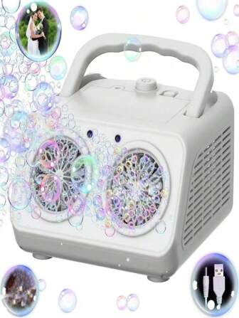 Electric Stage Bubble Machine, Portable Automatic Bubble Blower With 18000 Bubbles/Minute, Suitable For Indoor/Outdoor Weddings, Performances, Valentine's Day Parties And Gatherings,Bubbles,Bubbles For Wedding,Wedding Bubbles