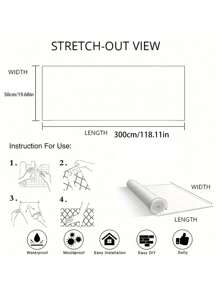 1 rolka wielokolorowej naklejki ściennej na powierzchnię cementową nadaje się do niedokończonych domów, samoprzylepna wodoodporna, odporna na wilgoć, odporna na pleśń, dekoracja ścienna z pianki
