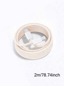 Cable USB C a USB C para carga rápida de 60W, cable trenzado multicolor de 6.6ft/3.3ft, compatible con Iphone 15/15 Pro/15 Pro Max/15 Plus, IPad Pro/Air5, Galaxy S22/S21/S20 Ultra y Macbook