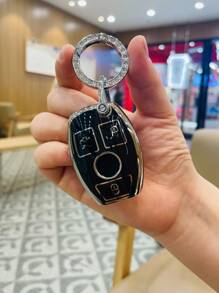 Husă auto pentru breloc, moale, TPU, pentru Mercedes-Benz A, C, E, S, G, CLA, CLS, GLA, GLB, GLC, GLE, GLS - Protecție cheie auto la modă și accesorii (cu șurubelniță)