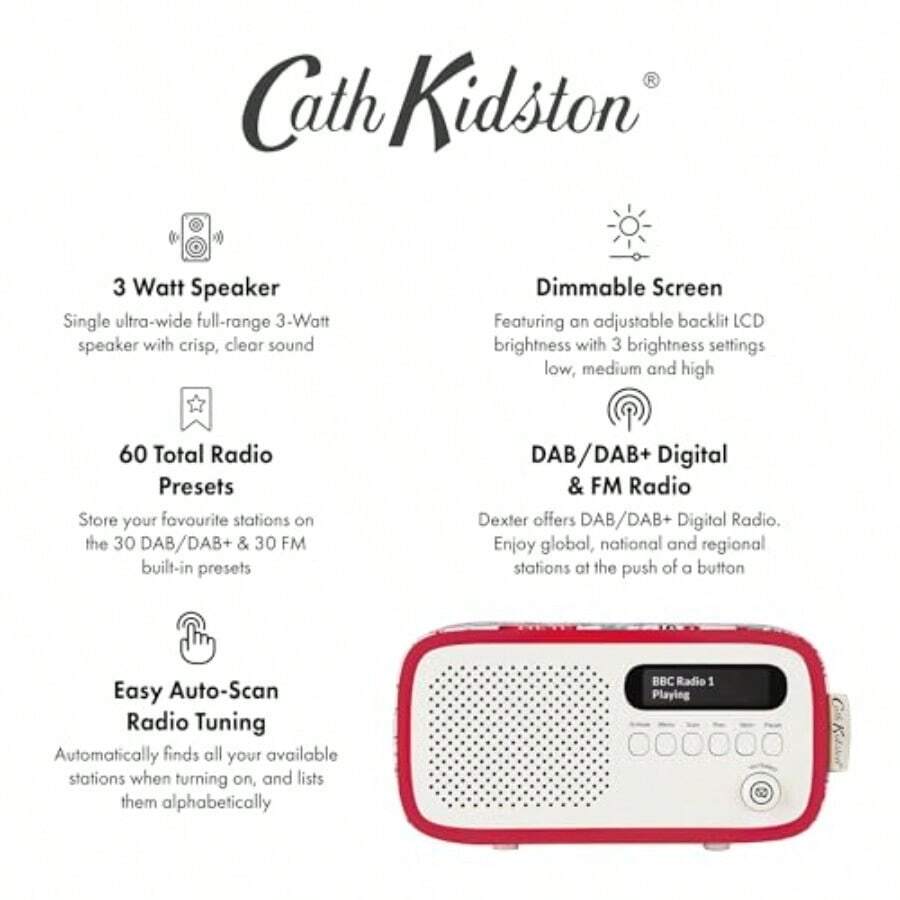 VQ Portable DAB Radio Mains And Battery Operated Digital Tick Approved ...