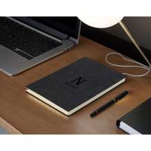 Personalized Leather Hard Cover Notebook, Customizable Engraving, Blank Inner Pages, Ideal Gift For Christmas And Business Occasions, Suitable For School, Teachers, Office Use, Unisex - Multicolor - View 3