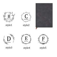 Personalized Leather Hard Cover Notebook, Customizable Engraving, Blank Inner Pages, Ideal Gift For Christmas And Business Occasions, Suitable For School, Teachers, Office Use, Unisex - Multicolor - View 6