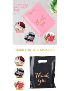 30 pezzi Borse della spesa riutilizzabili con maniglie, 9*12in/12*15in, nero/bianco/rosa, adatte per acquisti all'ingrosso per piccole attività commerciali, boutique, negozi, abbigliamento, borse regalo, feste, scatole regalo, confezioni regalo, borse regalo, regali per damigelle, borse regalo per San Valentino, San Valentino, regali di San Valentino, il mio primo San Valentino, cose di San Valentino, decorazioni di San Valentino, per la festa della mamma, regali per le damigelle, regali di laurea, regali di compleanno, regali di matrimonio