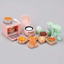 Interesting Desktop Decoration Miniature Lifelike Kitchen Appliance Models - Mini Rice Cooker, Oven, Playset Accessories For Dollhouse & Role Play Birthday - Multicolor - View 2
