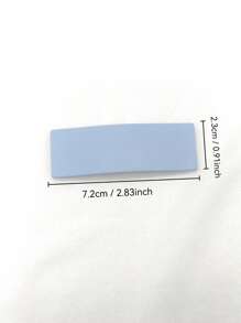 1 Pair Matte Solid Color Side Bangs Hair Clips, Women's Barrette Hair Accessories