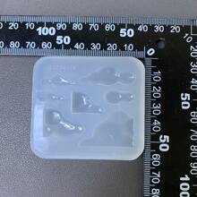 Moldes de fundição de joias em nuvem, moldes de vazamento de resina, acessórios de moldes de silicone, moldes de resina líquida, moldes de silicone para chaveiros de resina