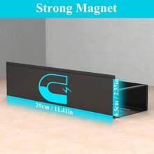 Estantería lateral de montaje en pared para refrigerador, lavadora, estantería de pared de una sola capa para especias, soporte magnético para especias, sin necesidad de perforación