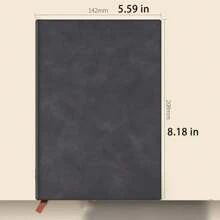 Personalized Leather Hard Cover Notebook, Customizable Engraving, Blank Inner Pages, Ideal Gift For Christmas And Business Occasions, Suitable For School, Teachers, Office Use, Unisex - Multicolor - View 2