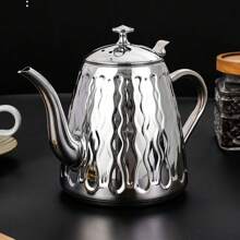 1 pieza Hervidor de té Cabilock para estufa Jarra de vertido en forma de cuello de cisne de acero inoxidable Hervidor de agua para té y café dorado, para exteriores, campamento - Multicolor - Ver 3