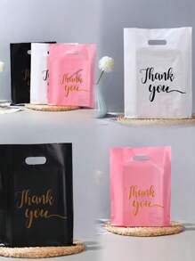 30 pezzi Borse della spesa riutilizzabili con maniglie, 9*12in/12*15in, nero/bianco/rosa, adatte per acquisti all'ingrosso per piccole attività commerciali, boutique, negozi, abbigliamento, borse regalo, feste, scatole regalo, confezioni regalo, borse regalo, regali per damigelle, borse regalo per San Valentino, San Valentino, regali di San Valentino, il mio primo San Valentino, cose di San Valentino, decorazioni di San Valentino, per la festa della mamma, regali per le damigelle, regali di laurea, regali di compleanno, regali di matrimonio