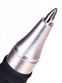 Personalizowany czarny długopis kulkowy, cienka końcówka 0,5 mm, czarny tusz - idealny do biura i szkoły, odpowiedni do reklamy, promocji, prezentów, artykułów papierniczych, artykułów szkolnych, nagród za aktywność szkolną, prezentów na Dzień Nauczyciela, przedsiębiorstw, centrów handlowych, promocji biura, nagród i wyróżnień