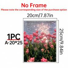 1 PC Khung gỗ Canvas Poster, Phong cách Bắc Âu, Tranh tường màu hồng, Poster Canvas, Nghệ thuật treo tường Trang trí nhà cửa, Trang trí tường, Phòng khách, Phòng ngủ, Văn phòng, Nhà hàng, Quầy bar Trang trí phòng tắm, Không thấm nước, Tranh vẽ, Tác phẩm nghệ thuật - Nhiều màu - Xem 14