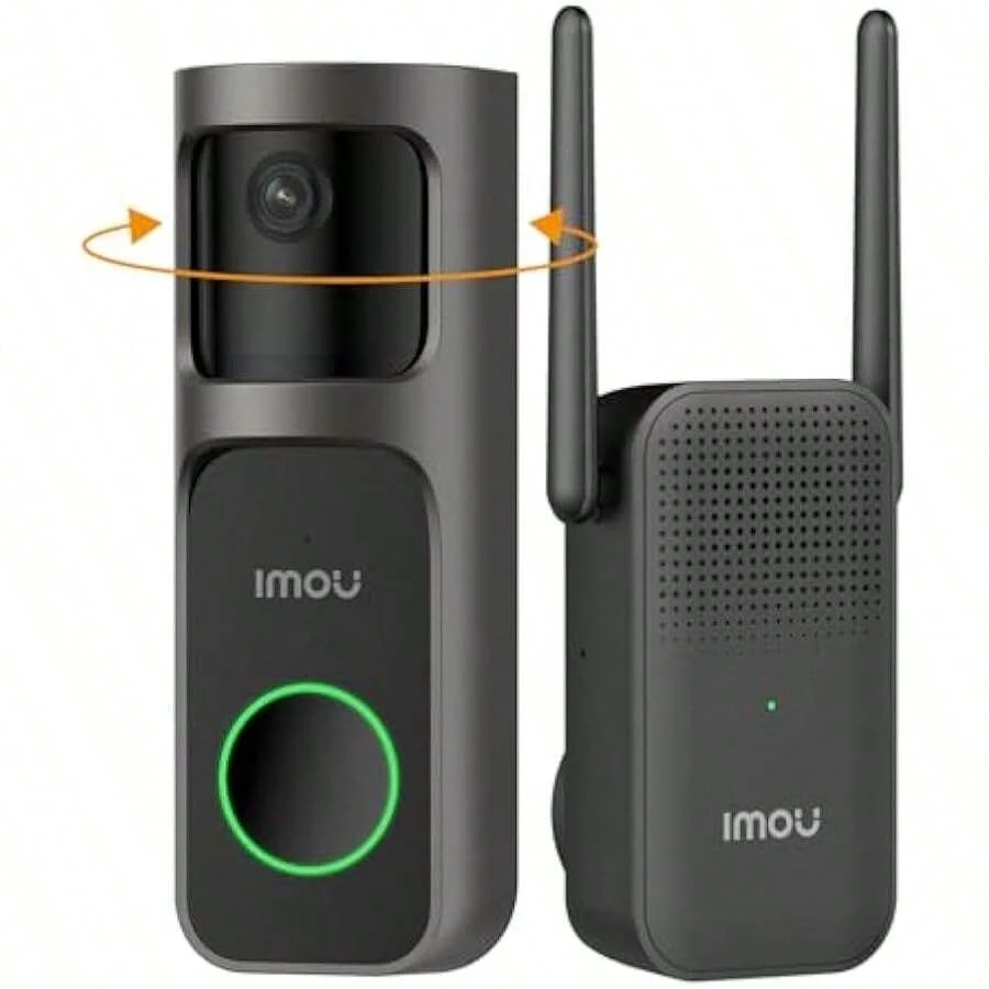 2K WiFi Video Doorbell Camera With Chime 3MP Color Night Vision 5m AI ...