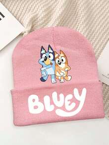 Bluey卡通针织帽，男女皆宜，可爱嘻哈风男女针织帽 - 彩色 - 查看 17