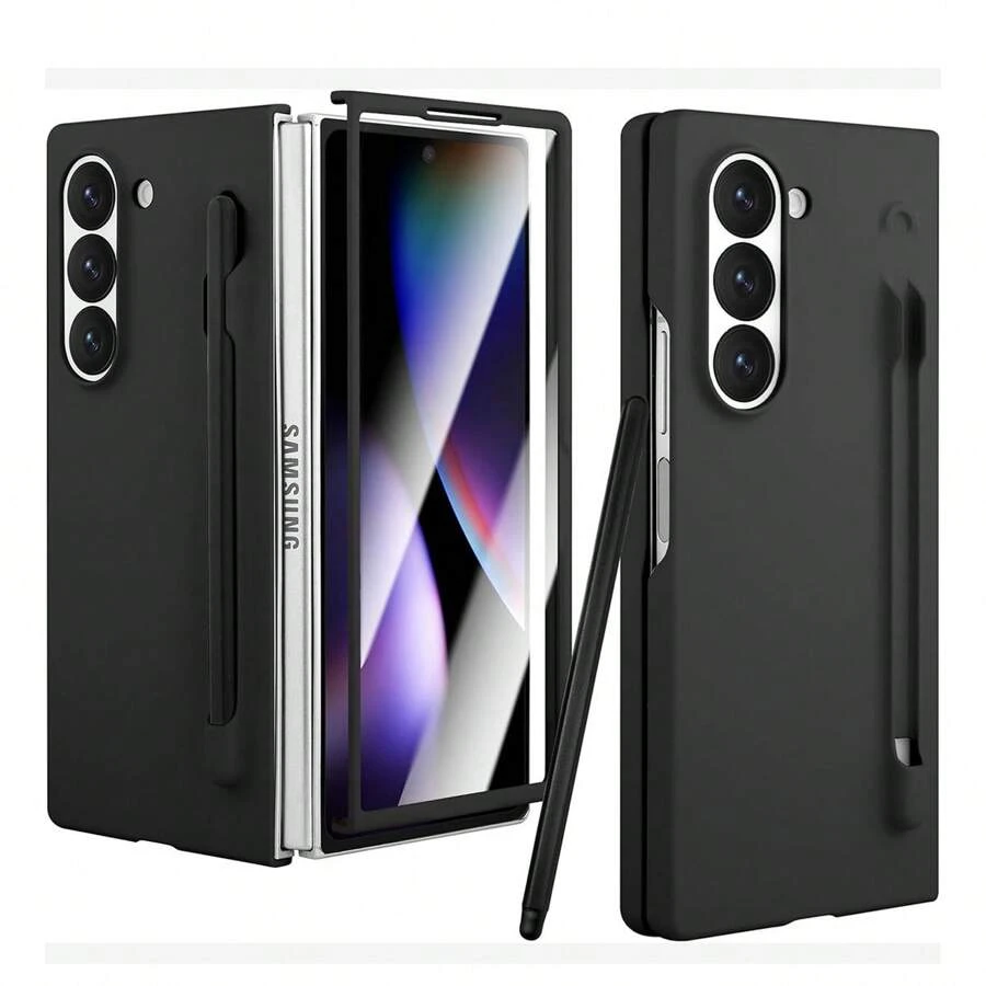 keshengtai 1pc Phone Case With Built-In Screen Protector & 1 Stylus Pen, Compatible With Samsung Galaxy Z Fold 7 / 6 / 5 / 4 / 3 5G Waterproof Shockproof Anti-Fall Scratch Resistant