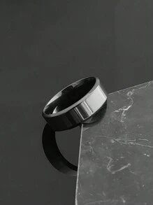 2026 Valentine's Day Gift High Quality Black Plated Stainless Steel Rings Jewelry For Man - Ring - View 10