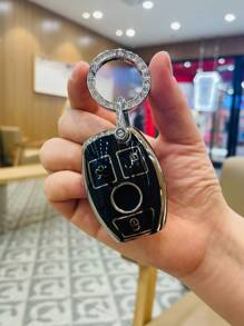 Husă auto pentru breloc, moale, TPU, pentru Mercedes-Benz A, C, E, S, G, CLA, CLS, GLA, GLB, GLC, GLE, GLS - Protecție cheie auto la modă și accesorii (cu șurubelniță)