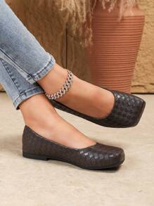 Zapatos planos versátiles para mujer 2025, nueva colección primavera - Marrón - Ver 3