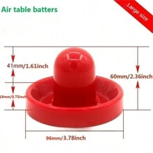 2 件套 96 毫米空气球拍、曲棍球桌握把 ABS 圆盘、60 毫米桌面曲棍球桌配件、桌上足球球拍配件 - 紅色 - 查看 8