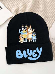 Bluey卡通针织帽，男女皆宜，可爱嘻哈风男女针织帽 - 彩色 - 查看 13
