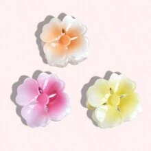 3PCS/6PCS/SET Ladies Gradient Color Flower Non-Slip Hair Claw Spring/Summer New Bohemian Style Suitable For All Hair Sizes And Lengths Holiday Gift Holiday Travel - Multicolor - View 15