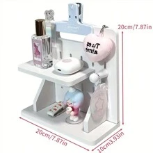 1 Stück Mode Mini Lochplatte Regal - DIY Schreibtisch Organizer, niedlicher Aufbewahrungsregal für Mädchen, geeignet für Schlafzimmer, Büro und Studentenwohnheim Deko