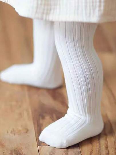 1 peça leggings brancas para bebês, meias-calças fofas de princesa para crianças