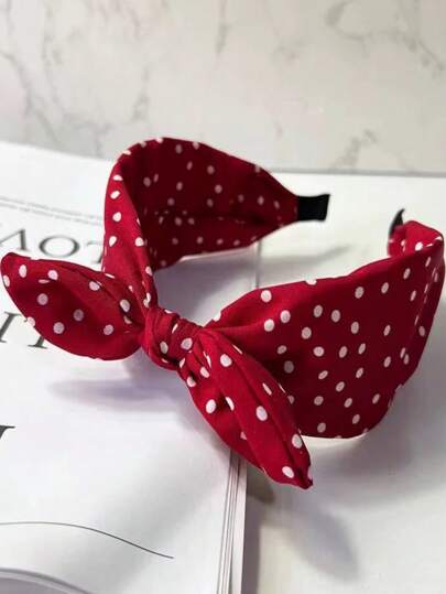 1pc Vintage Minimalist Bow Hairband, New Fashion Wide-Edge Hair-Hoop, Versatile High-End Hair Accessory, Hairband Headbands ,Hair Hoop Head Accessories Beauty Home Hair Accessories