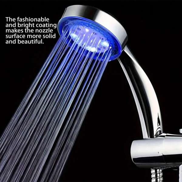 Cabeça de Chuveiro LED a Prova de Bateria com Injeção de Ar, Luz Circulante Colorida de Mudança Automática