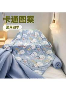 1 件法兰绒夜光圣诞夜毯，圣诞夜光毯，适用于床、沙发、旅行、空调，适合送礼 - 綠色 - 查看 8