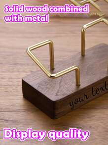 Customized Personalized Business Card Holder, Wooden Card Holder, Card Storage Box, Front Desk Business Card Display Rack, Creative Desktop Card Clip Back To School