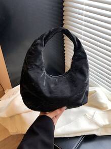 Fashionable Casual Versatile Solid Color Minimalist Shoulder Bag