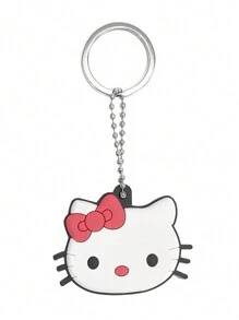 Sanrio 1PC &Friends Silicone Keychain Set - Cute , Cartoon Pattern With Protective Hat - Perfect For Bags And Keys - Ideal Gifts For Birthdays, Valentine's Day, And Christmas Car Accessories Bag Charm