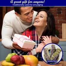 Sage Smudge Kit For Cleansing Negative Energy, Home And Creating The Energy Of Happiness Rosemary & Lavender Sage Smudge Sticks With White Sage Pack Of 3